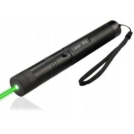 Galingas lazeris su pakraunama baterija - žalios spalvos