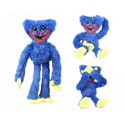 Minkštas pliušinis žaislas Huggy Wuggy, mėlynas